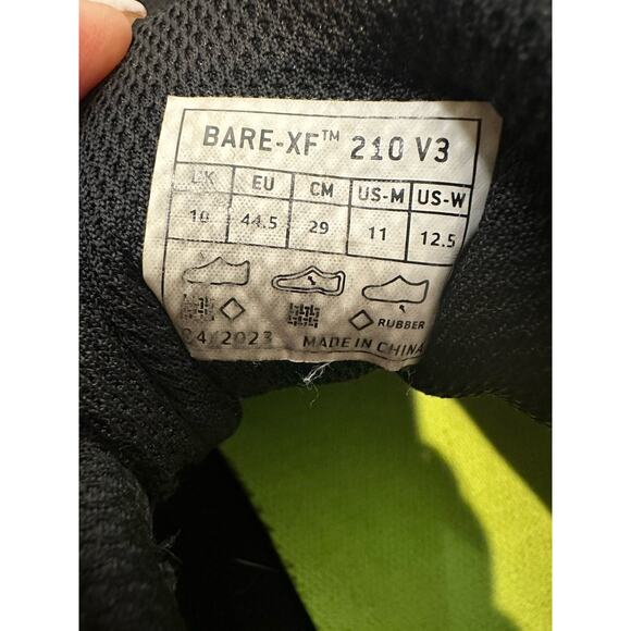 Inov-8 Bare-XF 210 V3 000983-BKGU Mens Black Athletic Cross Training Shoes Sz 11 main image 11